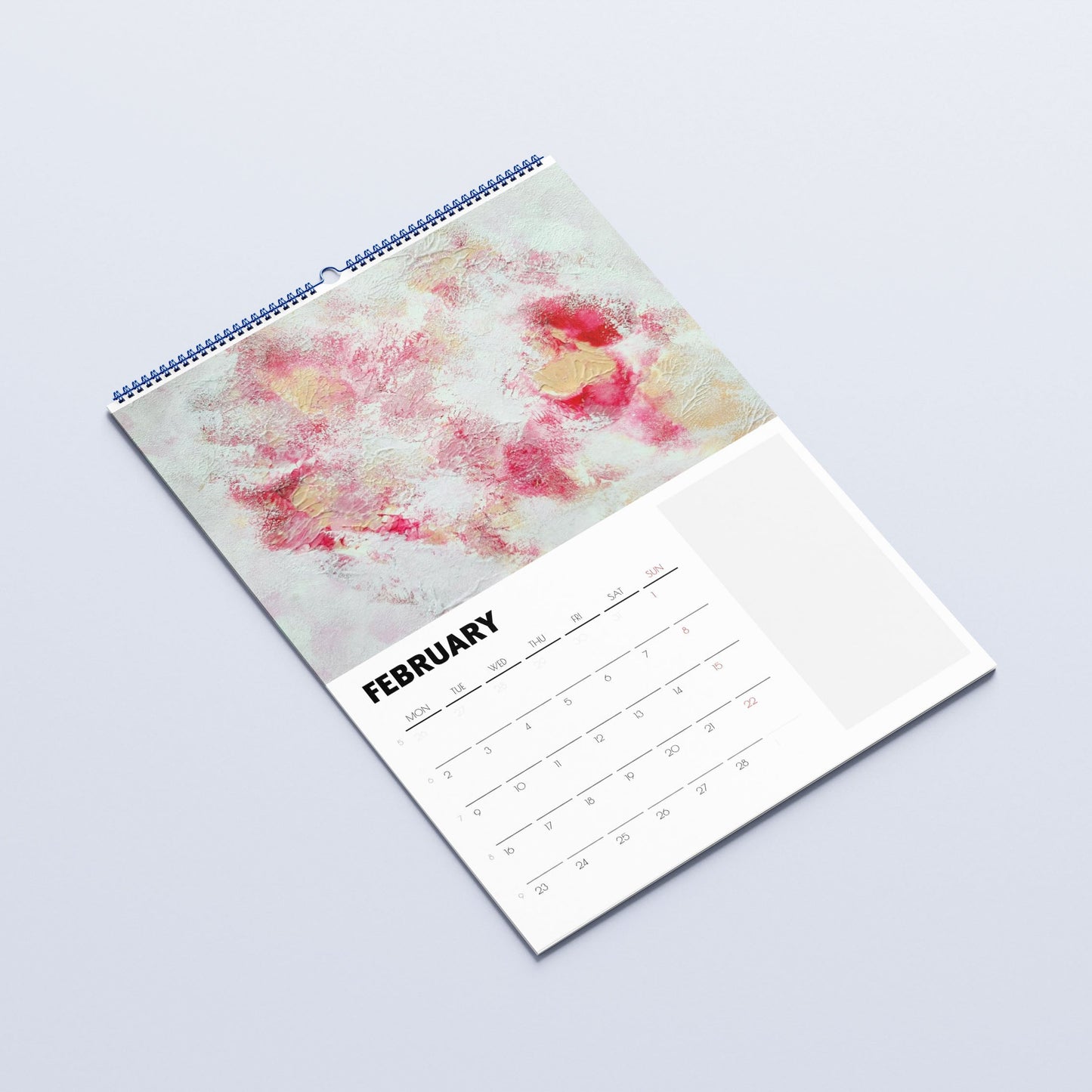 Abstract art wall calendars 2026 A3