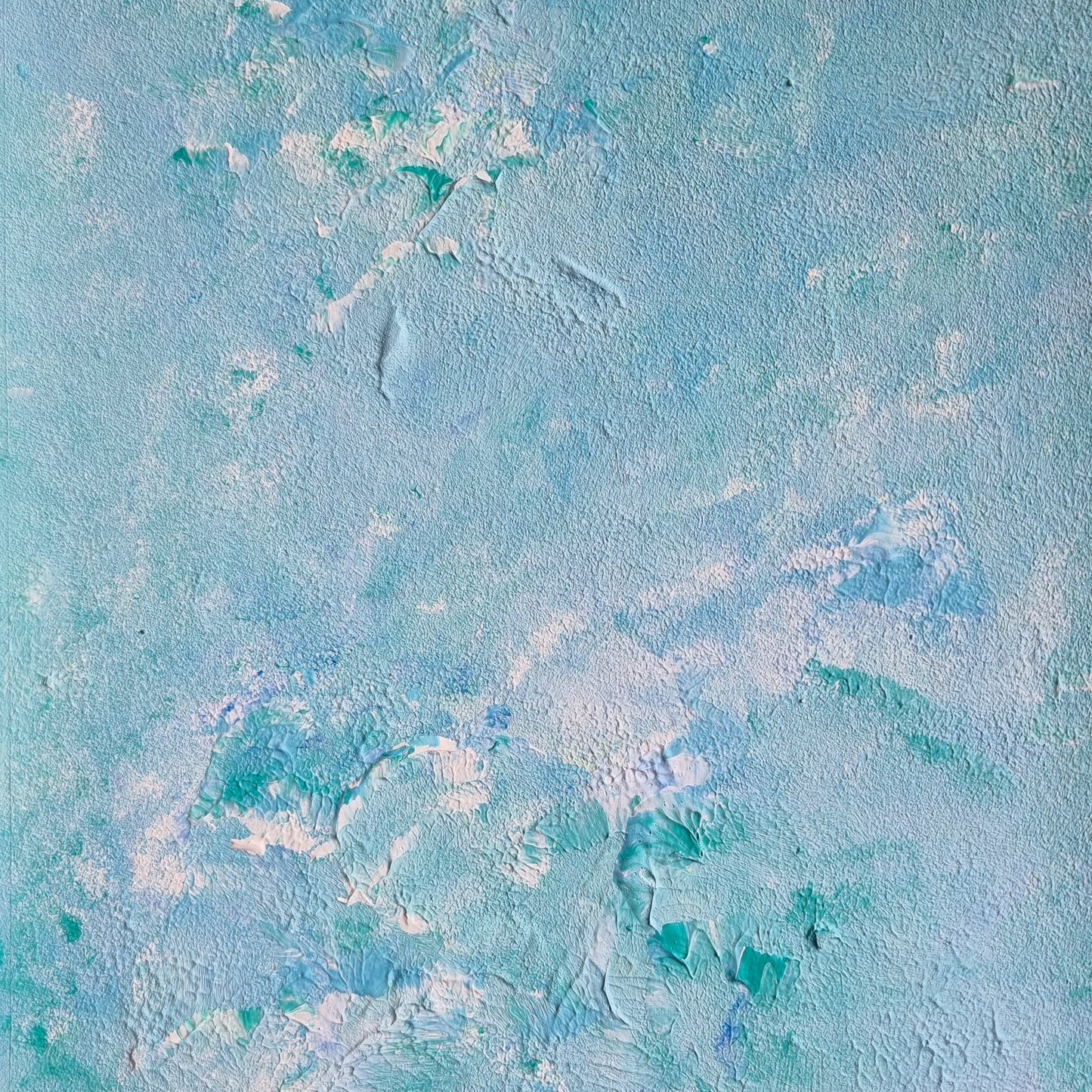 turquoise and abstract, Feel good one of one-of-a-kind colorful original abstract art created by up-and-coming artist Jeanette Haga as decor for modern homes
