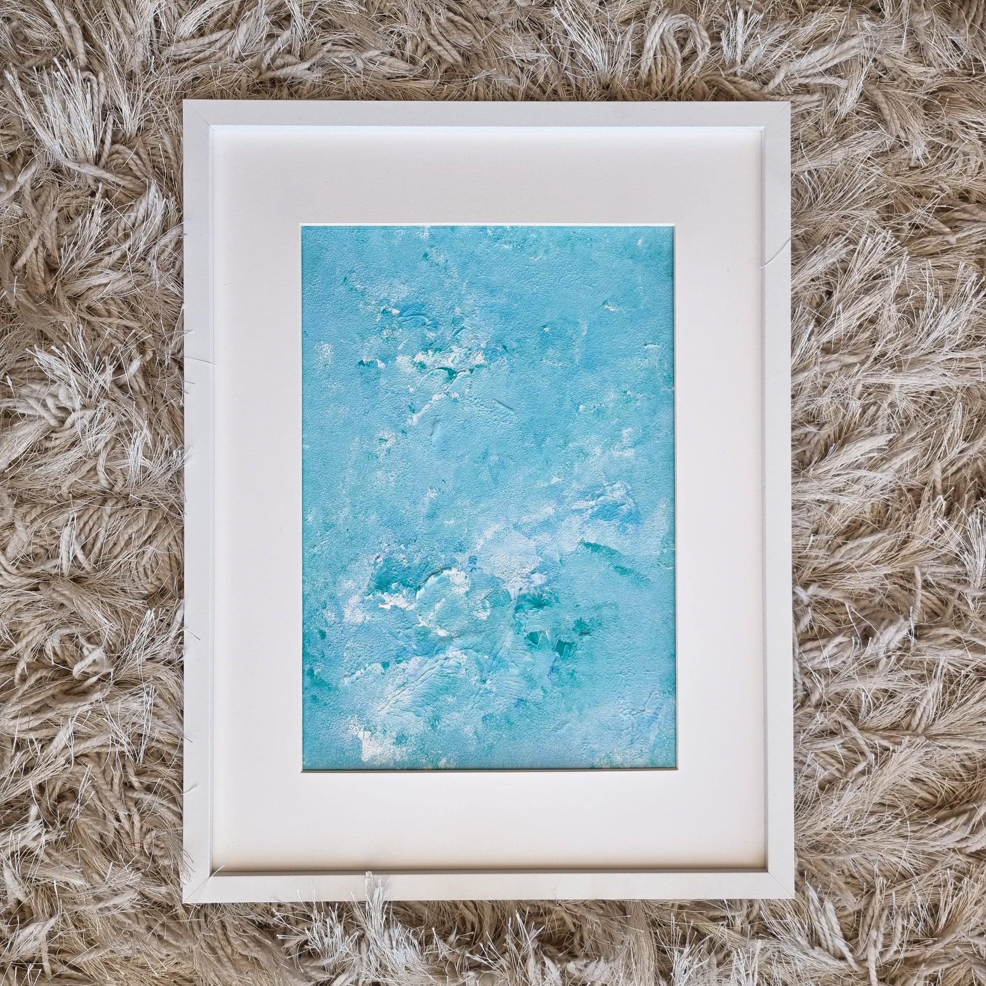 turquoise and abstract, Feel good one of one-of-a-kind colorful original abstract art created by up-and-coming artist Jeanette Haga as decor for modern homes