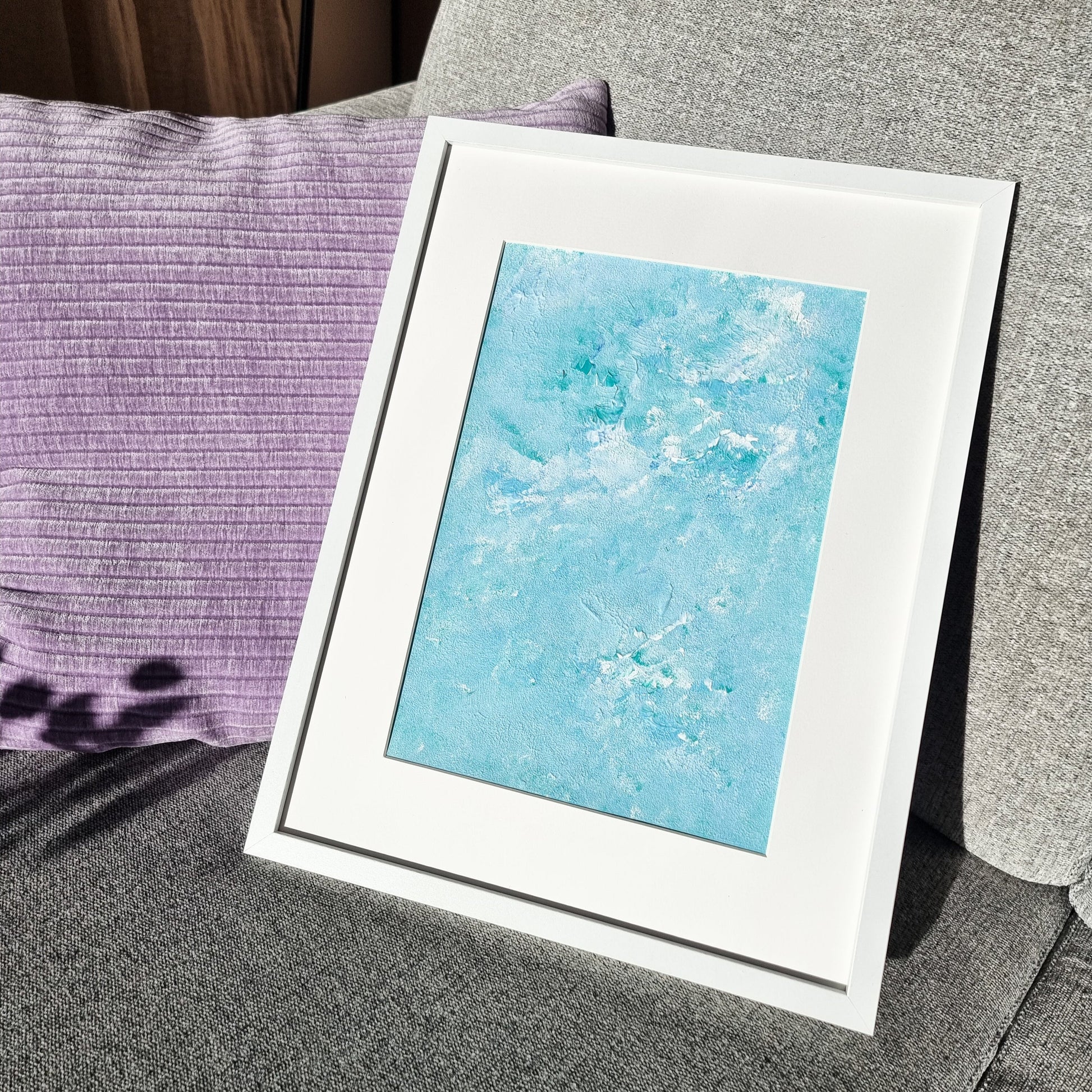 turquoise and abstract, Feel good one of one-of-a-kind colorful original abstract art created by up-and-coming artist Jeanette Haga as decor for modern homes