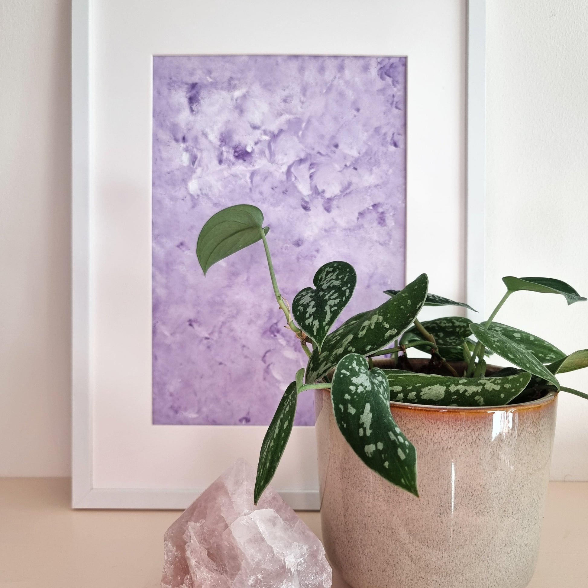 purple and abstract, Feel good one of one-of-a-kind colorful original abstract art created by up-and-coming Scandinavian artist Jeanette Haga as decor for modern homes
