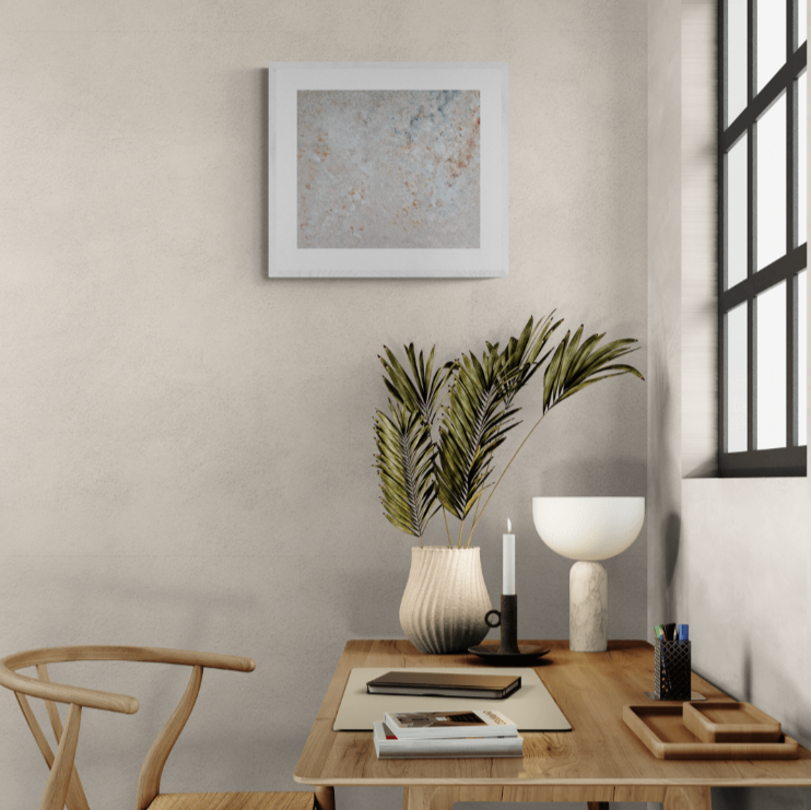 Beige, black and brown, Feel good one of one-of-a-kind colorful original abstract art created by up-and-coming artist Jeanette Haga as decor for modern homes