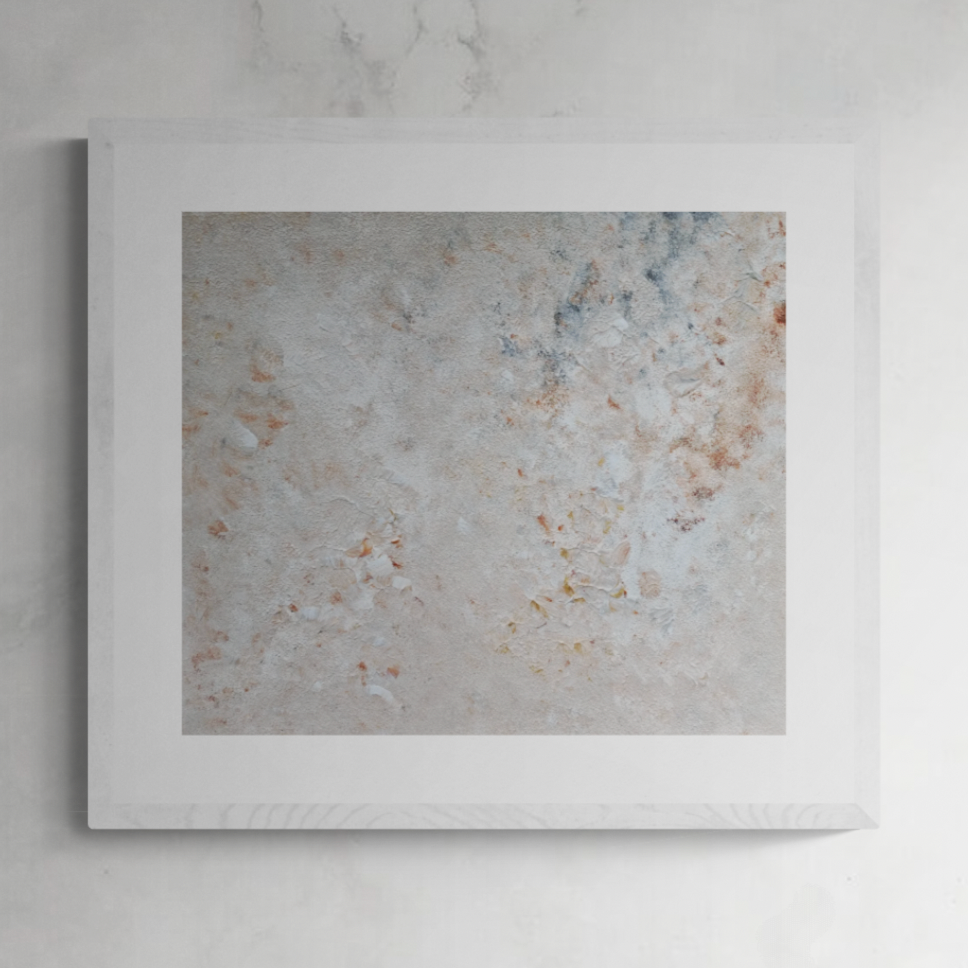 Beige, black and brown, Feel good one of one-of-a-kind colorful original abstract art created by up-and-coming artist Jeanette Haga as decor for modern homes