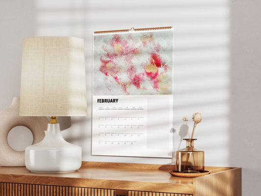 Abstract art wall calendars 2026 A3