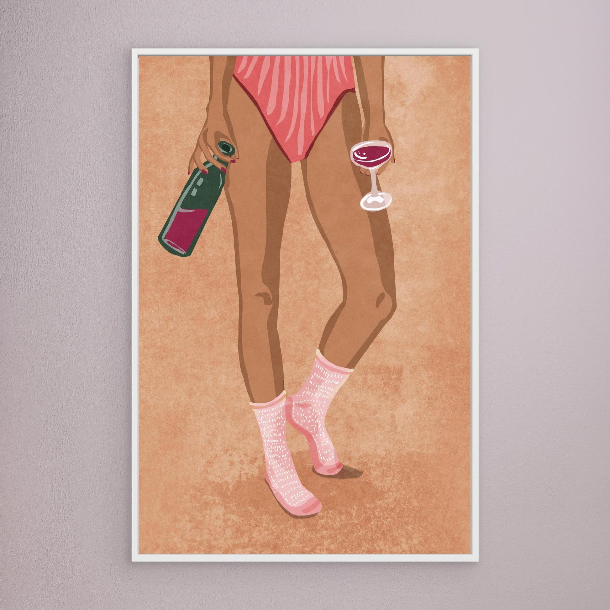 Wine and socks by Raissa Oltmanns