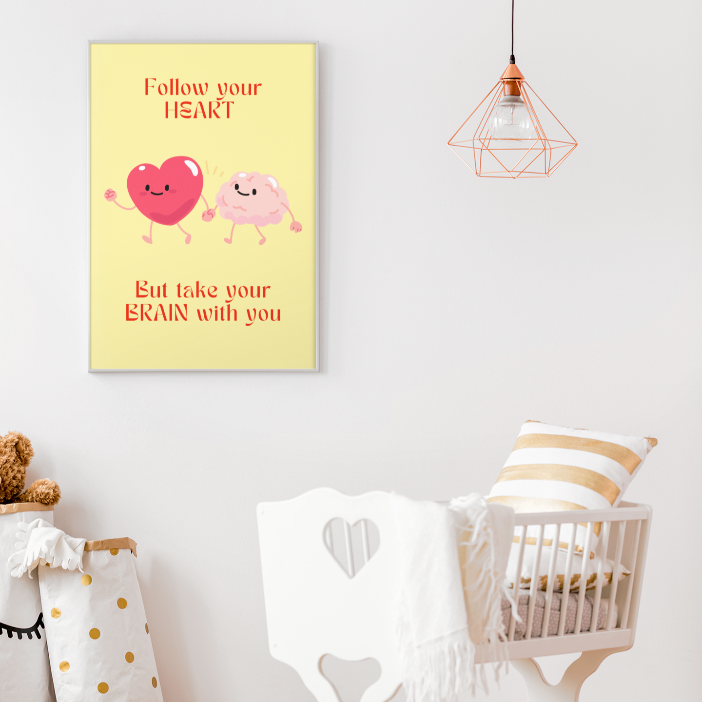 Feel good pastel pink digital art created by up and coming scandinavian artist Jeanette Haga as decor for modern homes
