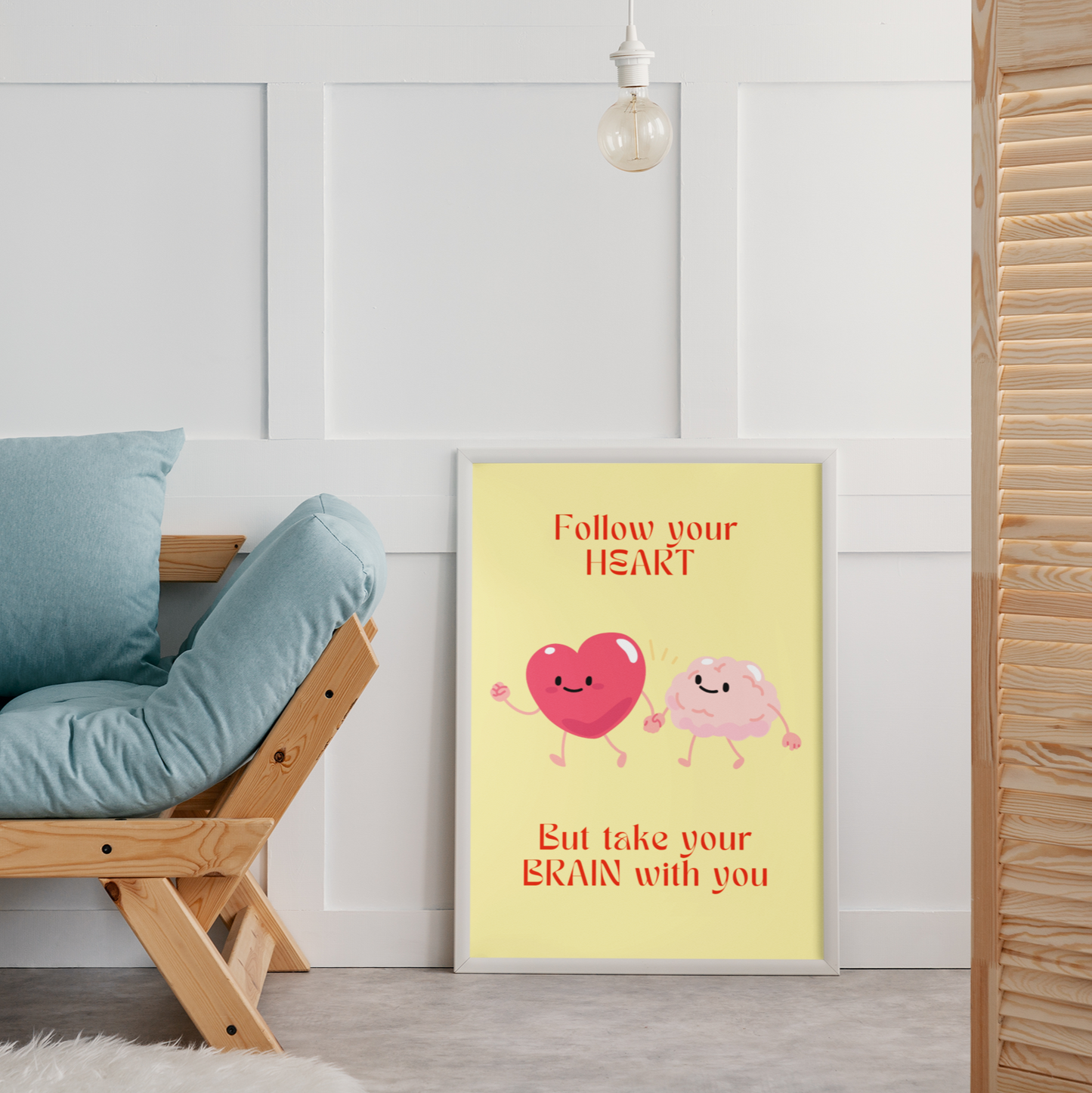 Feel good pastel pink digital art created by up and coming scandinavian artist Jeanette Haga as decor for modern homes