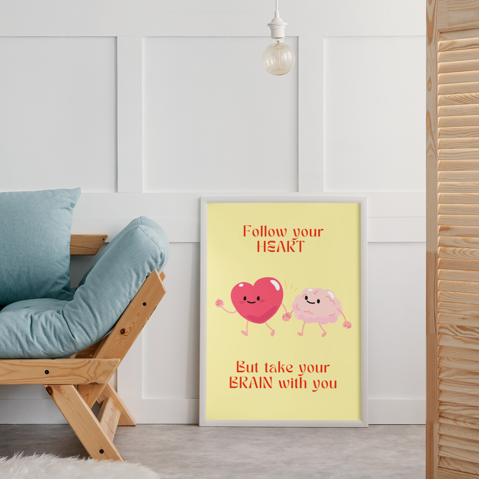Feel good pastel pink digital art created by up and coming scandinavian artist Jeanette Haga as decor for modern homes