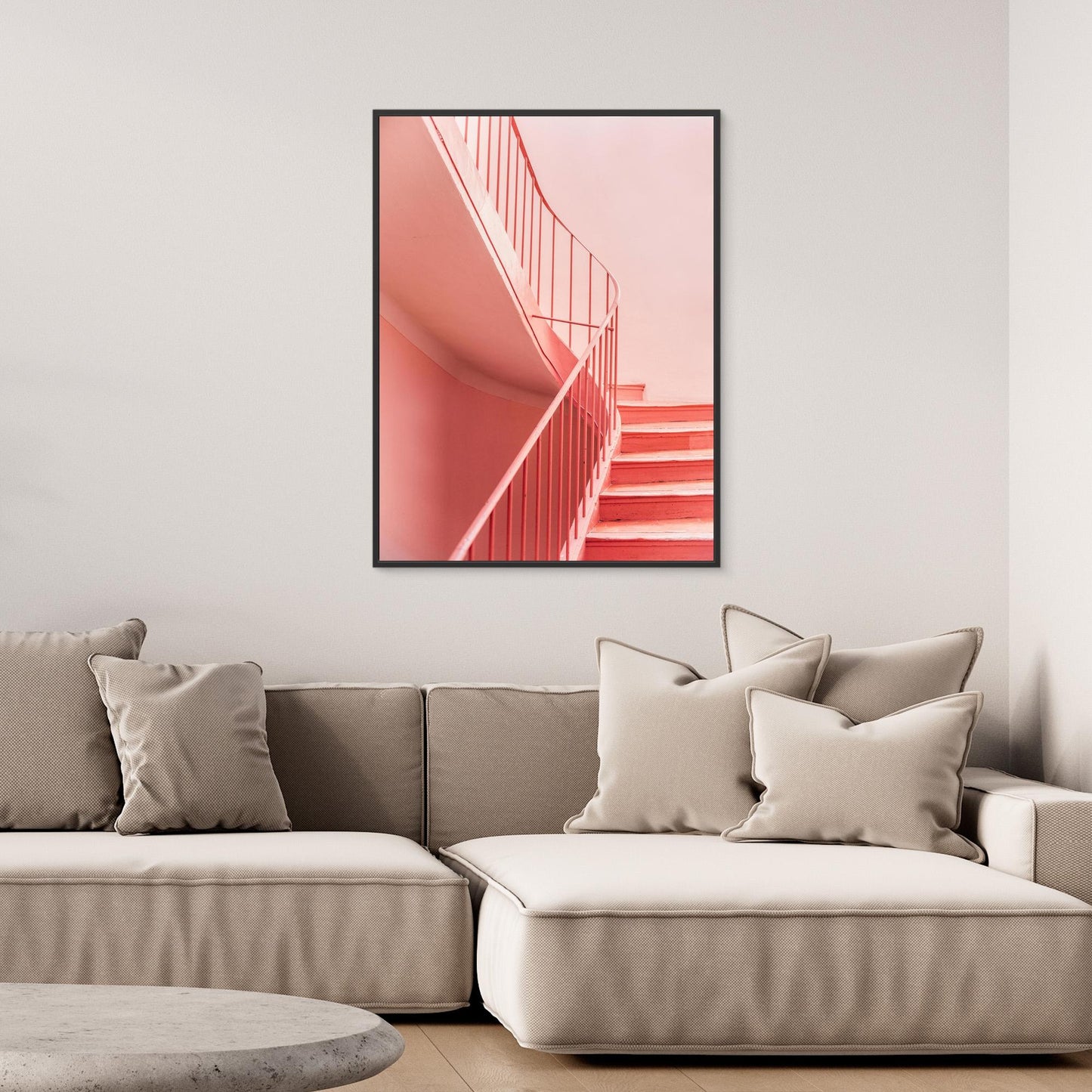 Pink Steps Cannes | Architectural Minimalism by Raisa Zwart