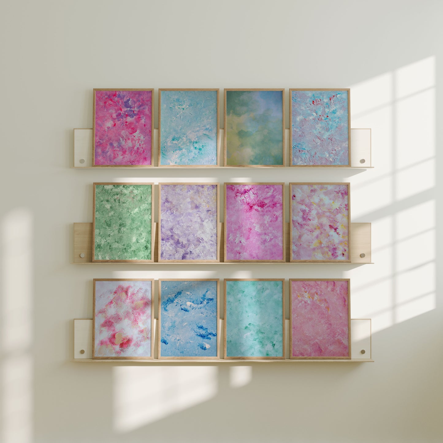 Abstract art wall calendars 2026 A3