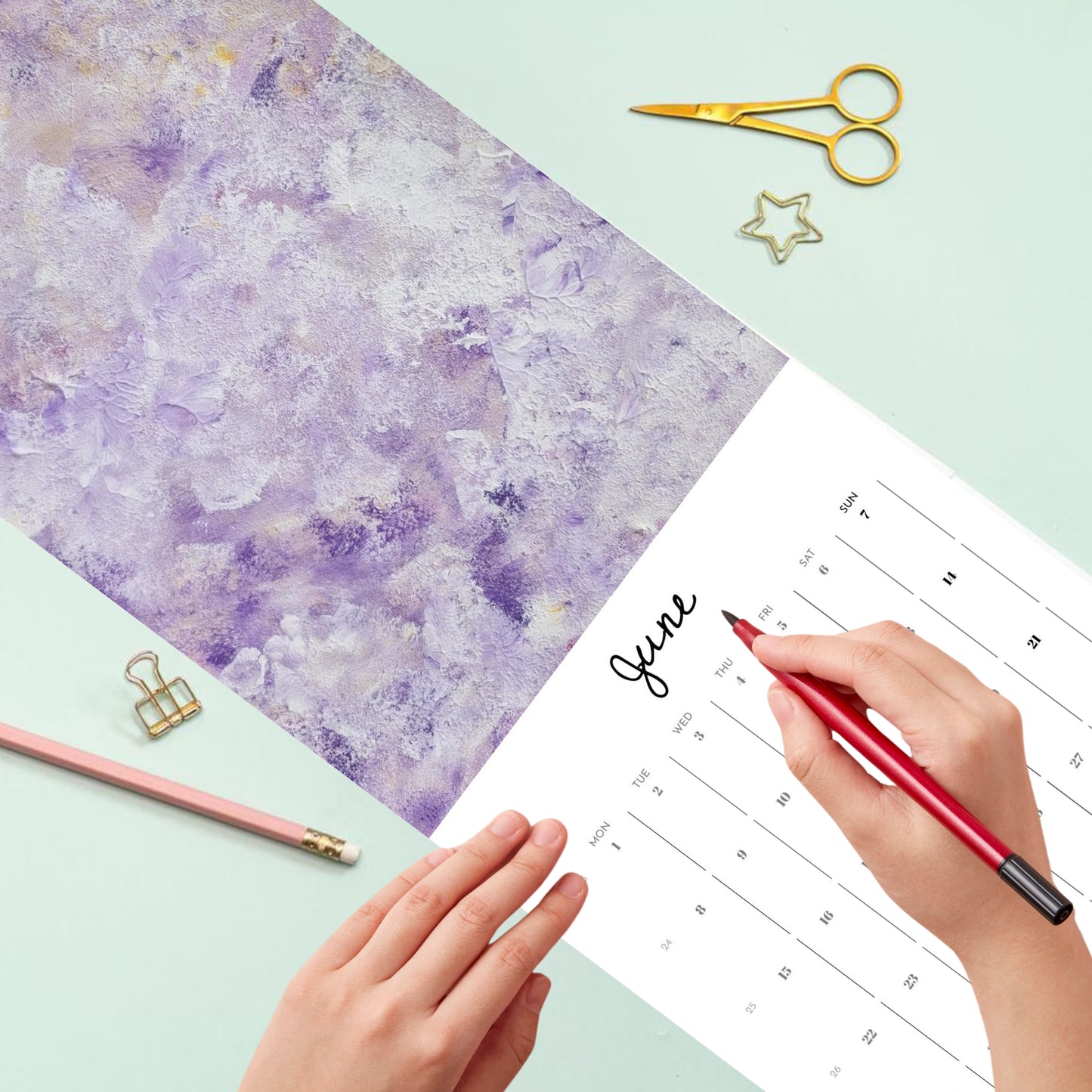 Abstract art wall calendars 2026