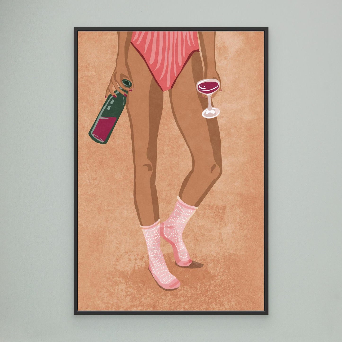 Wine and socks by Raissa Oltmanns