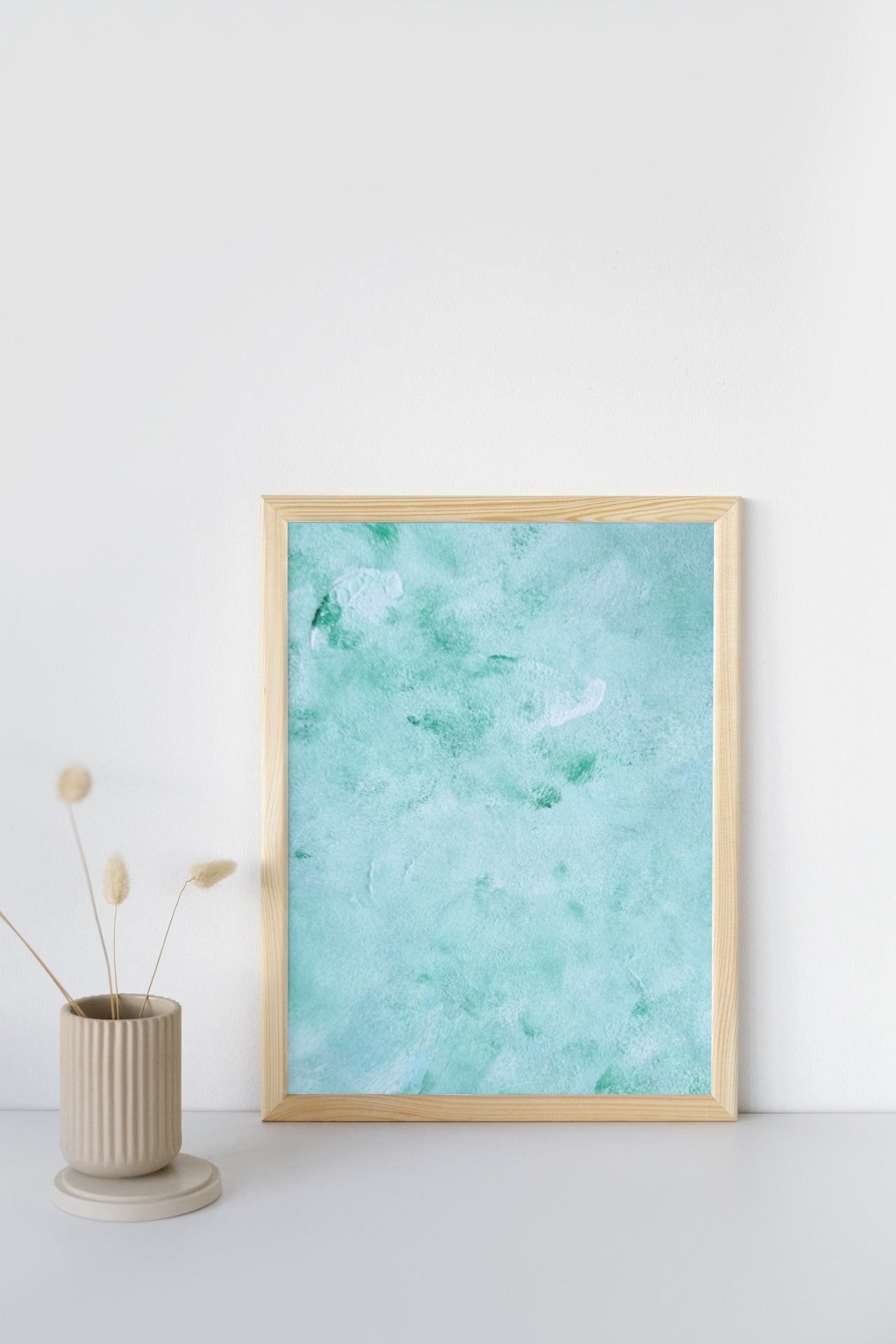 Mint Breeze Art Poster