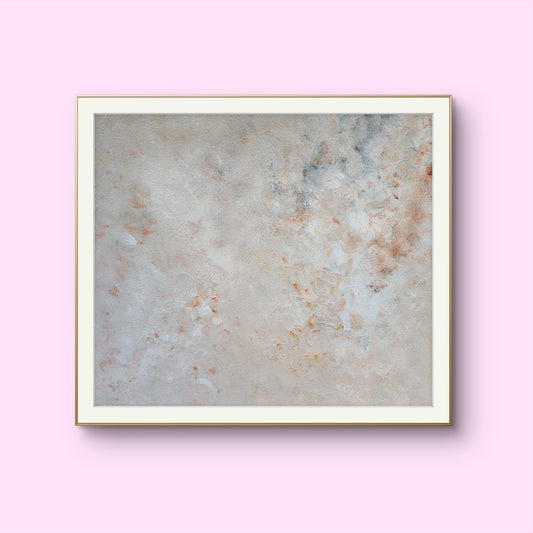 beige, brown and gold, Feel good one of one-of-a-kind colorful original abstract art created by up-and-coming artist Jeanette Haga as decor for modern home