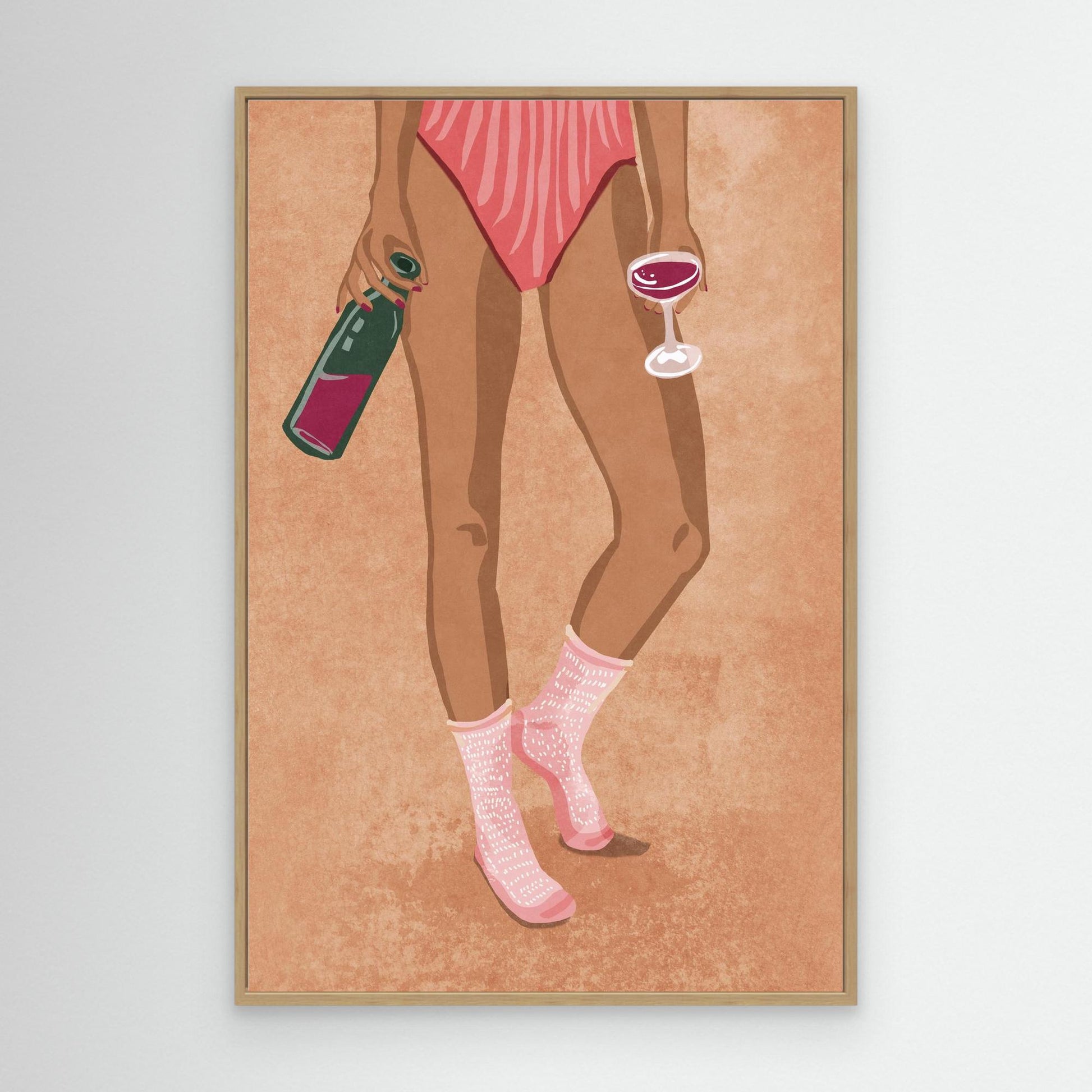 Wine and socks by Raissa Oltmanns