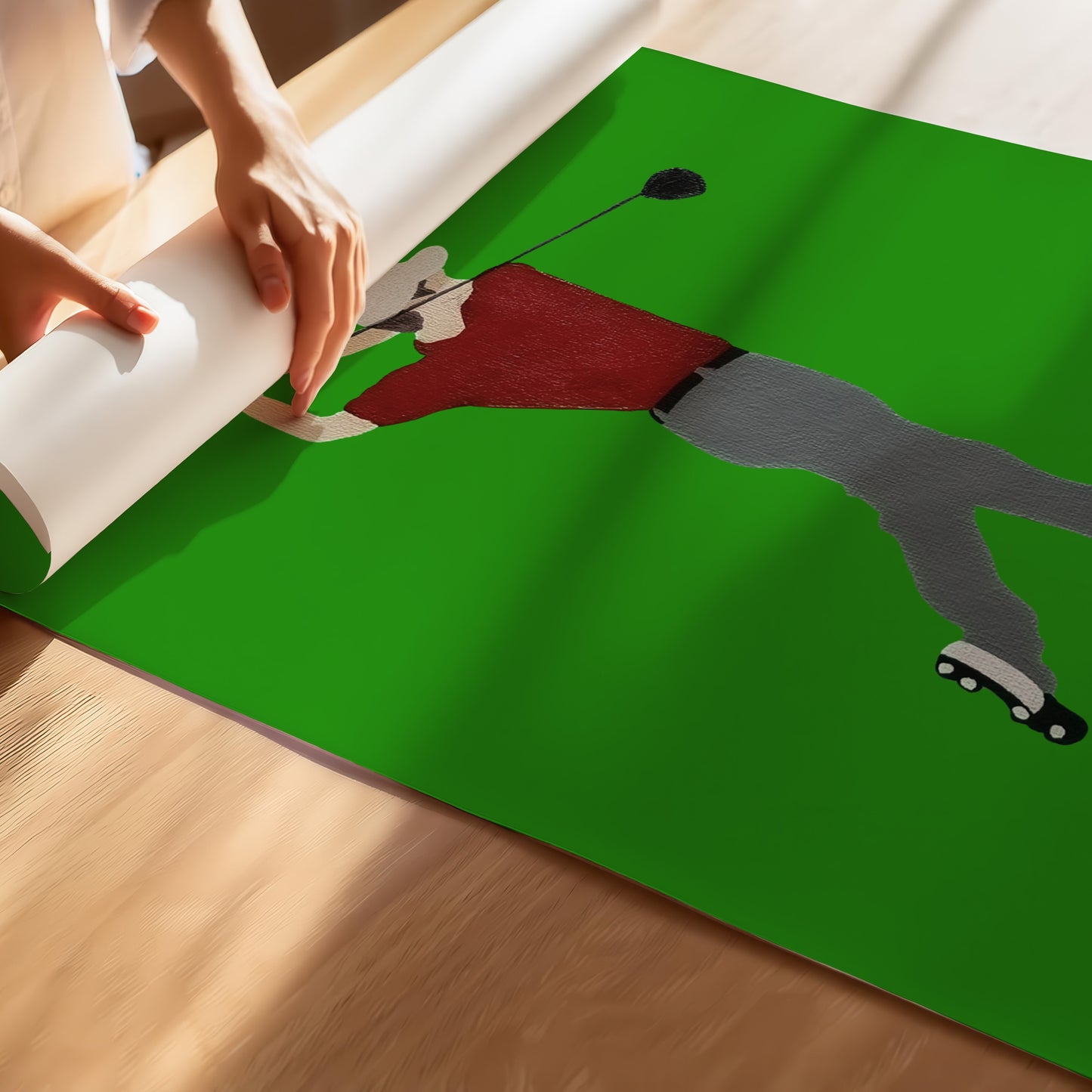 Green Golfer - Fine Art Poster