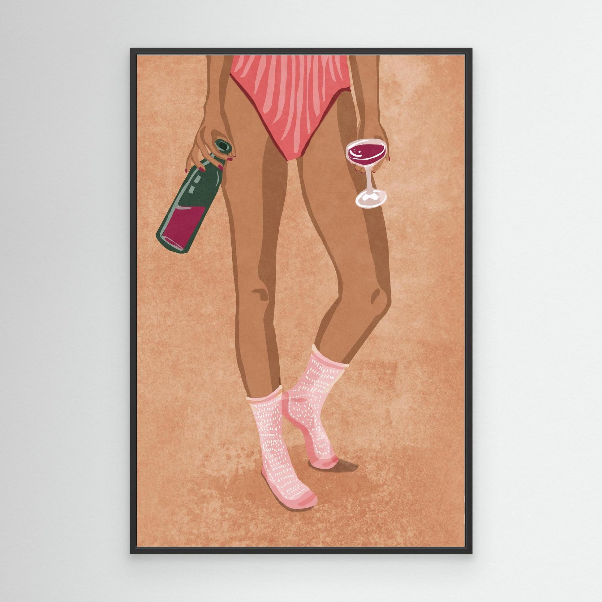 Wine and socks by Raissa Oltmanns