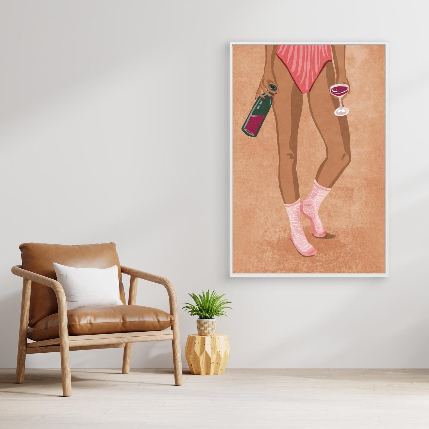 Wine and socks by Raissa Oltmanns