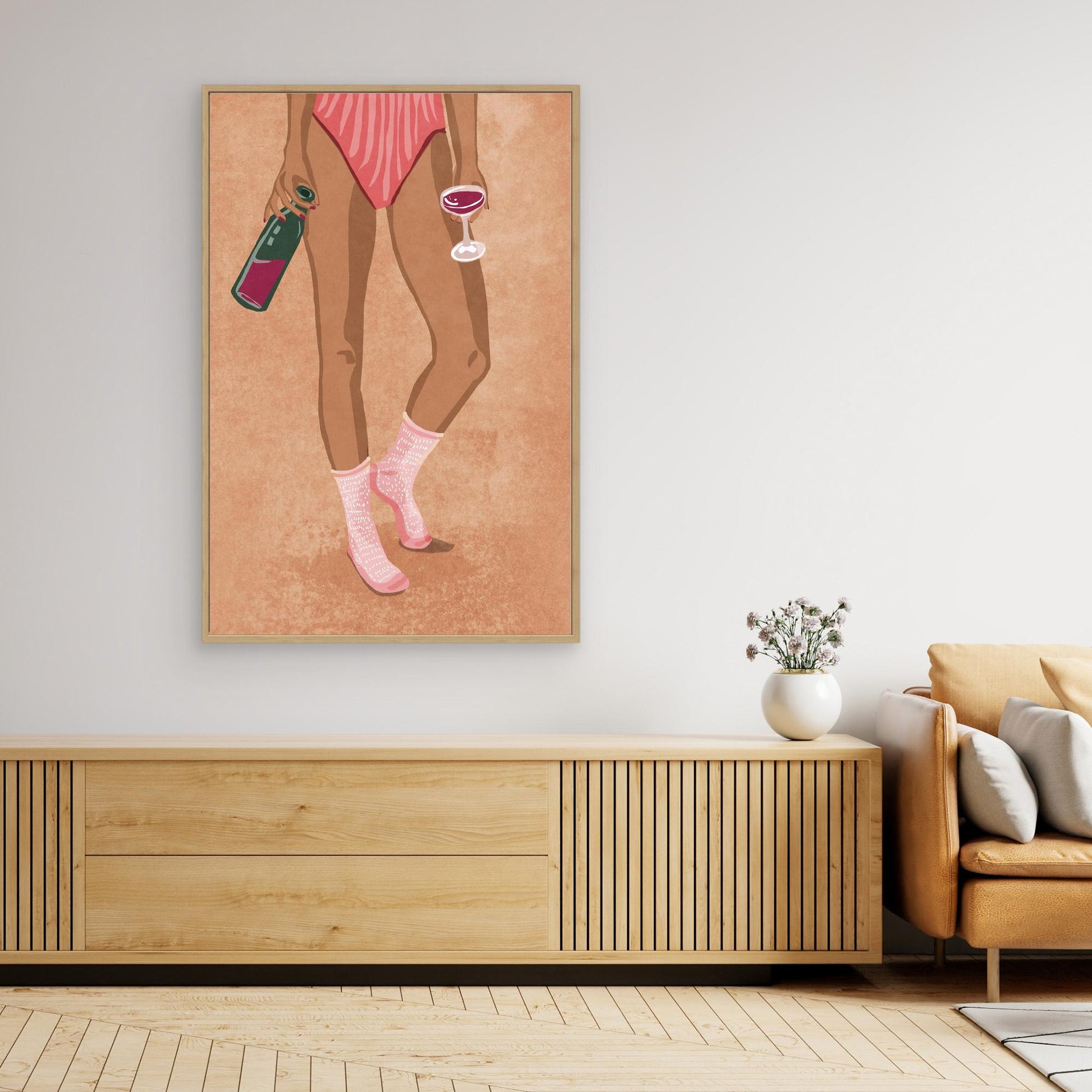 Wine and socks by Raissa Oltmanns