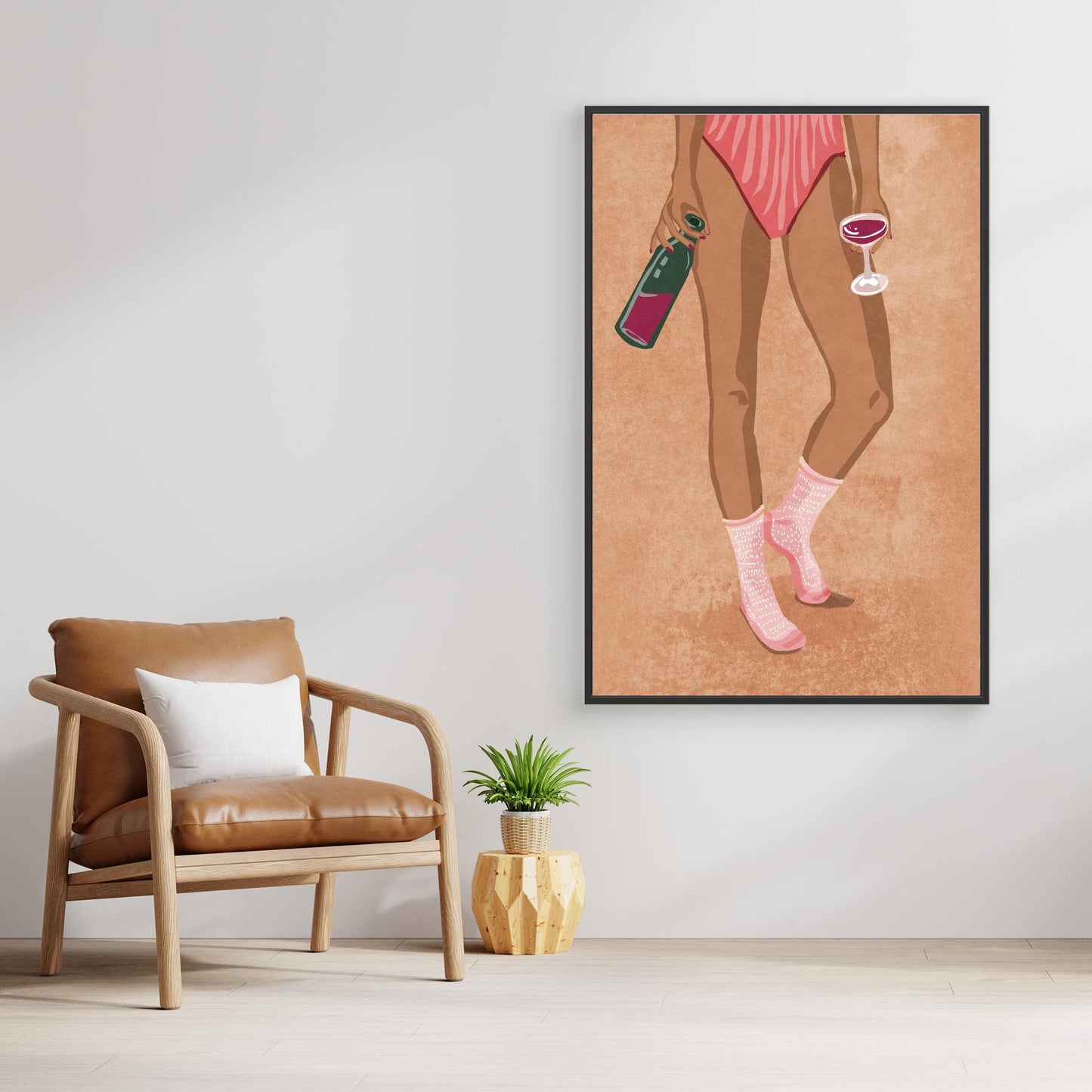 Wine and socks by Raissa Oltmanns